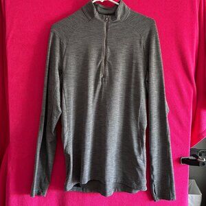 Mens Lululemon Long Sleeved Half Zip Pullover